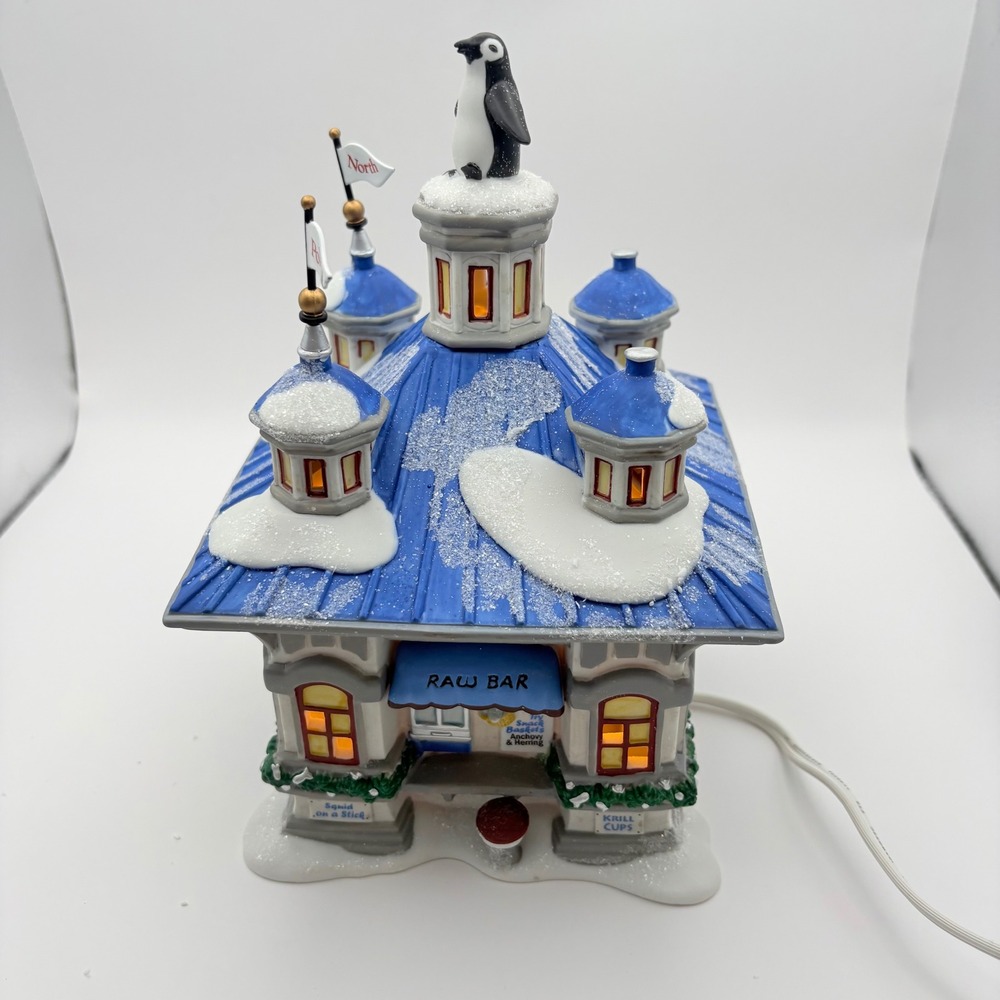 Department 56 North Pole Penguin Visitors Center Christmas Village Set 805547 - Picture 5 of 12